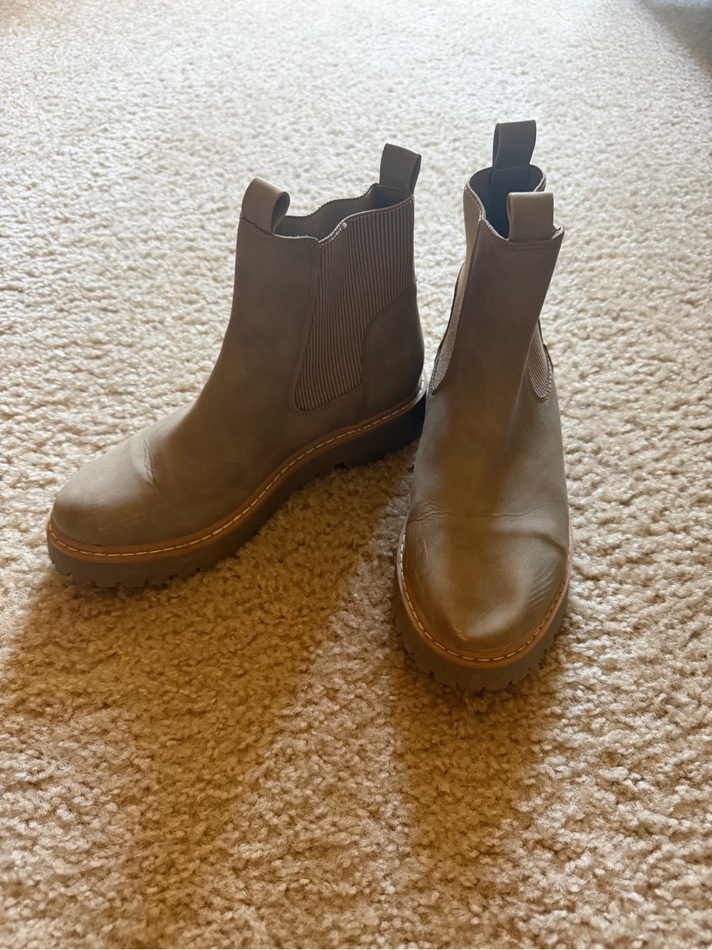 Dolce Vita Brown Chelsea Lug Booties
